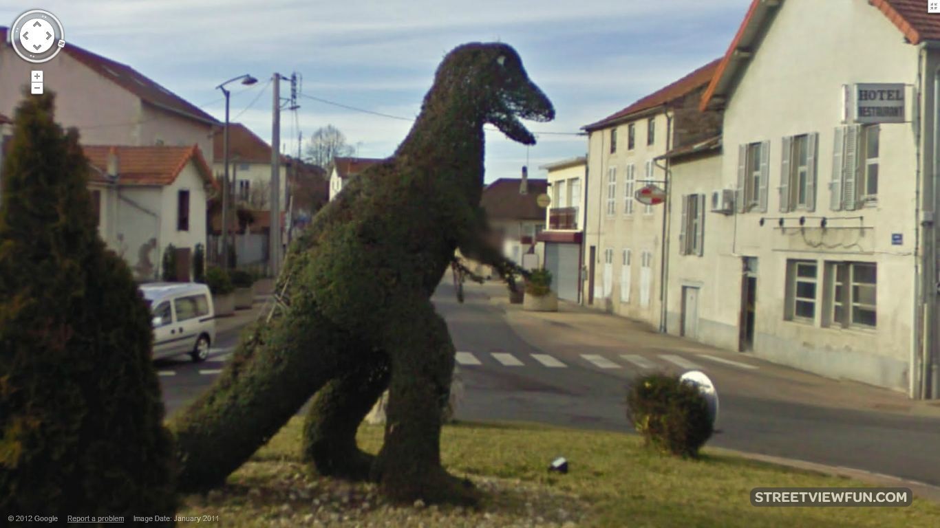 Dinosaur Scare Google Away – StreetViewFun