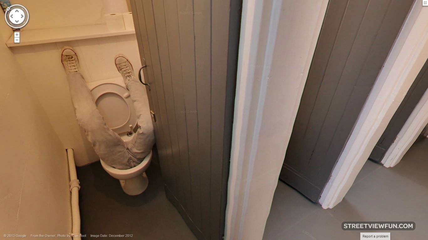 StreetViewFun Flushed down the toilet