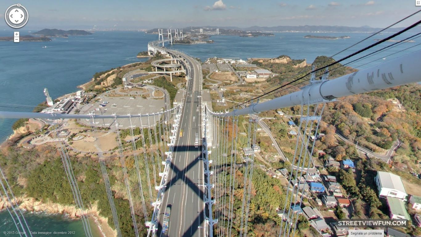 View from Great Seto Bridge - Japan - StreetViewFun