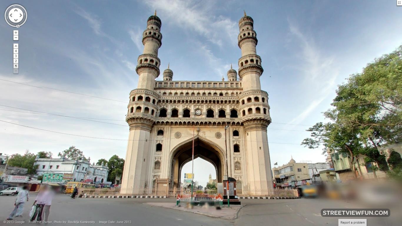 charminar india is now on google street view streetviewfun google street view streetviewfun