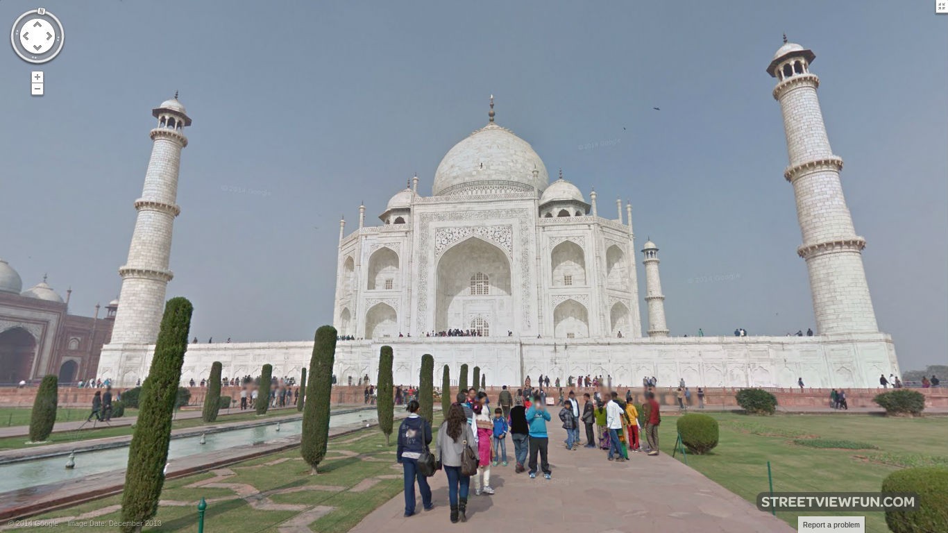 Taj Mahal Instant Street View Taj Mahal Is Now On Google Street View - Streetviewfun