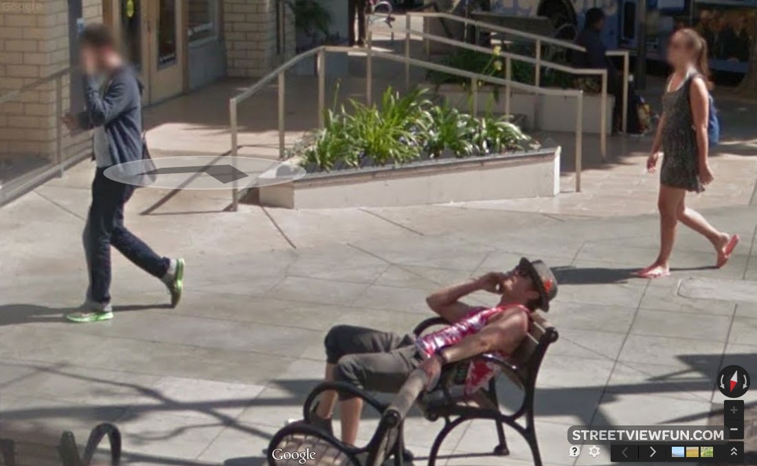 Relax with a phone - StreetViewFun